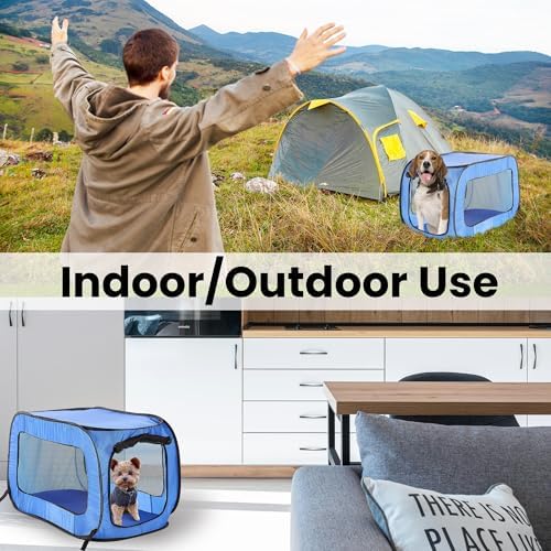 Portable Collapsible Pop Up Kennel - Image 6