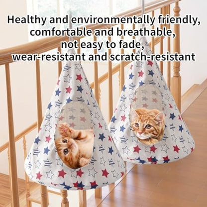 Breathable Cat Hammock Bed Comfortable Hanging Pet Hammock Bed Swing - Image 6