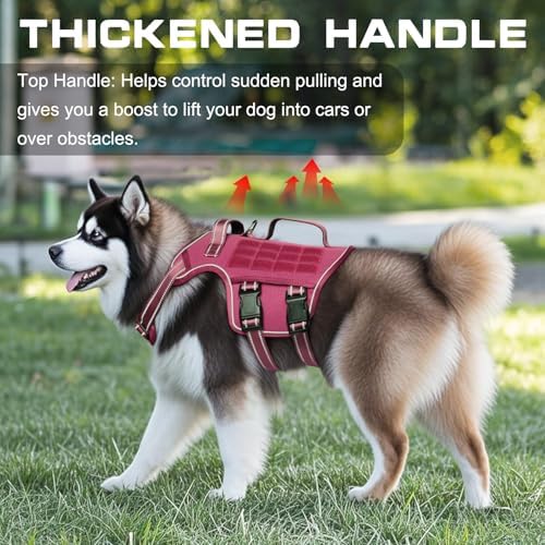 Dog Harness for Large Dogs, No Pull Tactical Vest - Image 3
