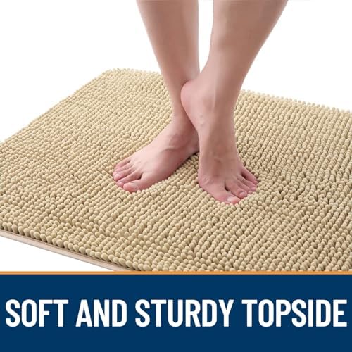 OLANLY Dog Door Mat for Muddy Paws 47x32, Super Absorbent Chenille Mud Mat - Image 4