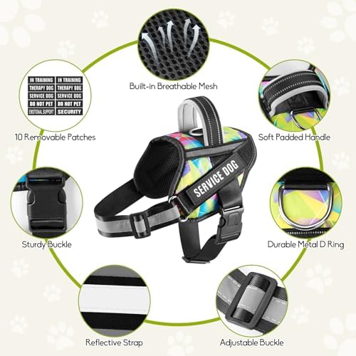 Service Dog Vest Harness and Leash Set, Animire in Training Dog Harness - Image 5