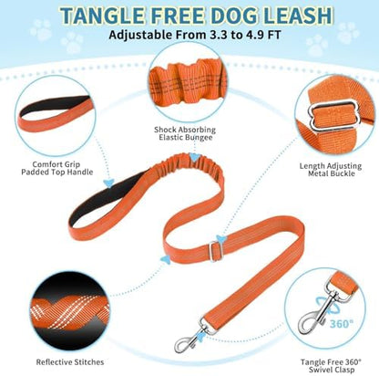 Lukovee Small Dog Harness and Leash Set, No Pull Soft Padded Vest - Image 3