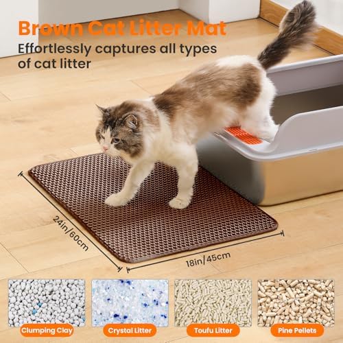 Cat Litter Mat, Double Layer Honeycomb Litter Box Mat - Image 2