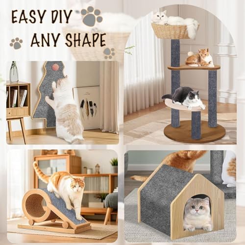 Self-Adhesive Cat Scratching Mat, Durable Couch Protector from Cat Claws - Image 3