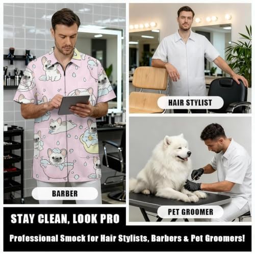 Funny Print Barber Jackets & Smocks - Image 6