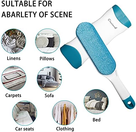 2 Pack Furniture Lint Remover Brushes, Double Sided Self Cleaning Loose Hair - Image 3