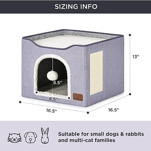 Bedsure Cat House Bed for Indoor Cats - Image 6