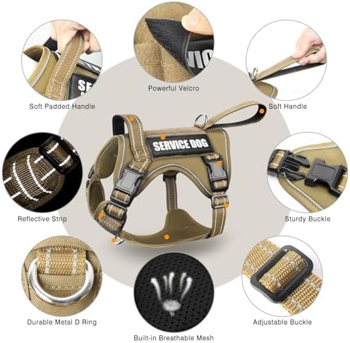 WINSEE Tactical Dog Harness, No Pull Dog Harness - Image 5