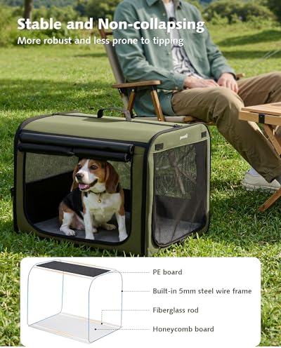 Dog Car Carrier Light Weight 27×20.5×20.5in, Foldable Dog Carrier - Image 5