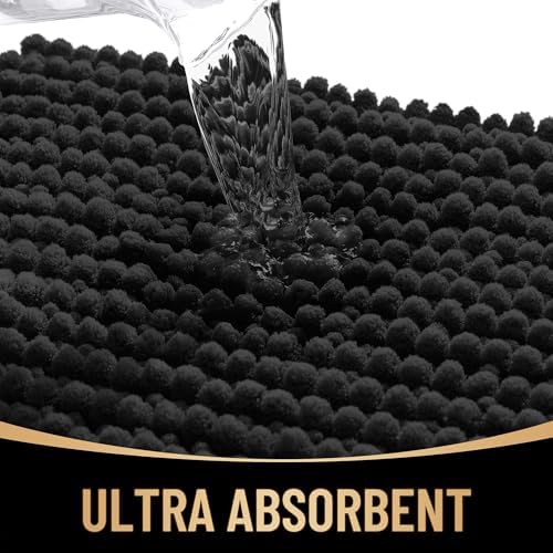 OLANLY Thick Chenille Bathroom Rugs 36x24, Soft Absorbent Bath Mat - Image 3