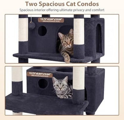 Gitelsnour Cat Tree, Big Condo & Hammock GCT030G - Image 4
