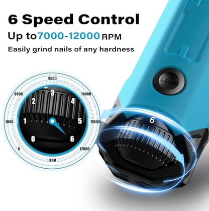 Casfuy 6-Speed Dog Nail Grinder - Image 2
