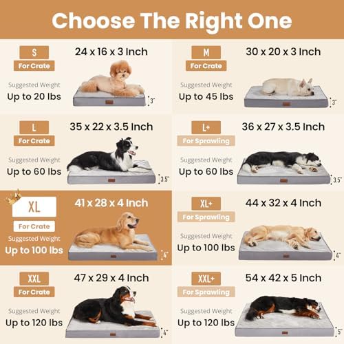 OhGeni Orthopedic Waterproof Large Dog Bed, Memory Foam, 41 inch - Image 3