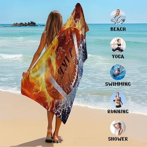 Personalized Beach Towel With Name, Custom Beach Towel with Text, Customized - Image 6