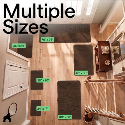 GORILLA GRIP SoakSTOPPER Dog Door Mat, Machine Wash and Dry, 30x20 Brown - Image 2