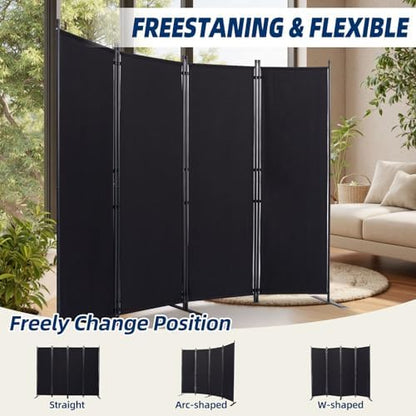 4 Panel Wide Room Divider Wall Screen - Image 6