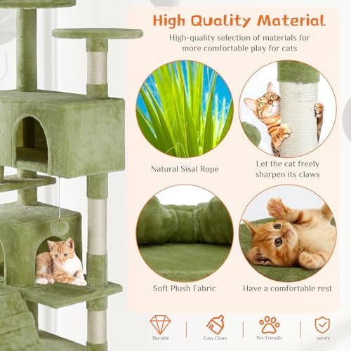 DUMOS 54 Inch Cat Tree Tower - Image 4