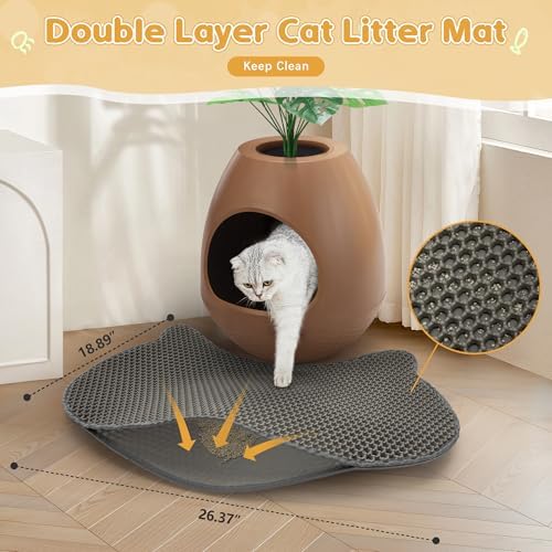Eggloa6 Plant Litter Box Large Cat Hidden Litter Box - Image 3