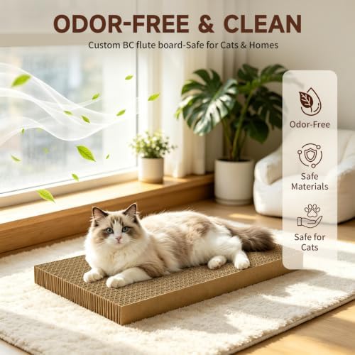 5-Pack Reversible Cat Scratcher, Cat Scratch Pad - Image 4