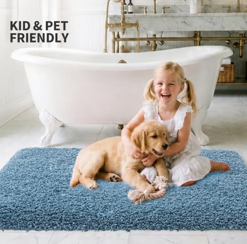 ILANGO Bathroom Rugs 60" × 24", Extra Soft Absorbent Microfiber Bath Rugs - Image 2