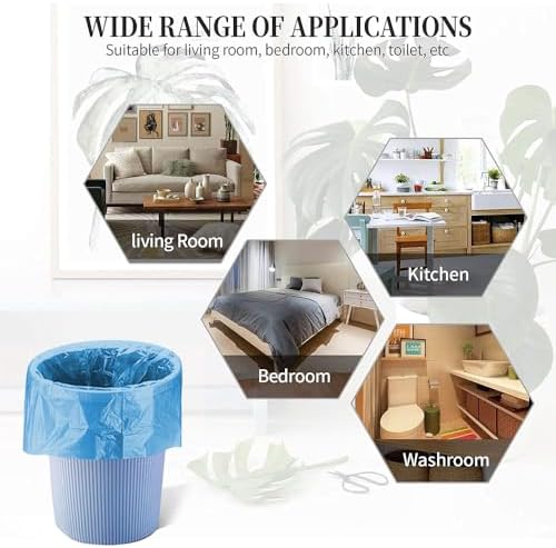5 Rolls Small Trash Garbage Bags, 4 Gallon 200 Counts - Image 6