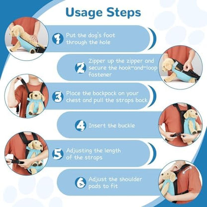 YUDODO Pet Dog Carrier Backpack Adjustable Front Carrier - Image 3
