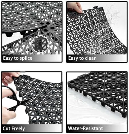 Dog Kennel Pad, Raised Grid Mat - Image 4