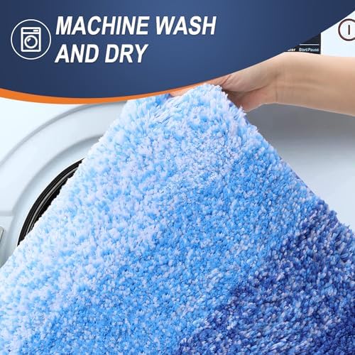 OLANLY Bathroom Runner Rug 54x24, Extra Soft Absorbent Microfiber Bath Rugs - Image 5