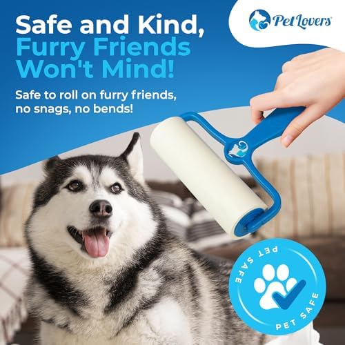 PetLovers 6.3" Extra Sticky Lint Roller 4 Pack of Large Refills Only - Image 6