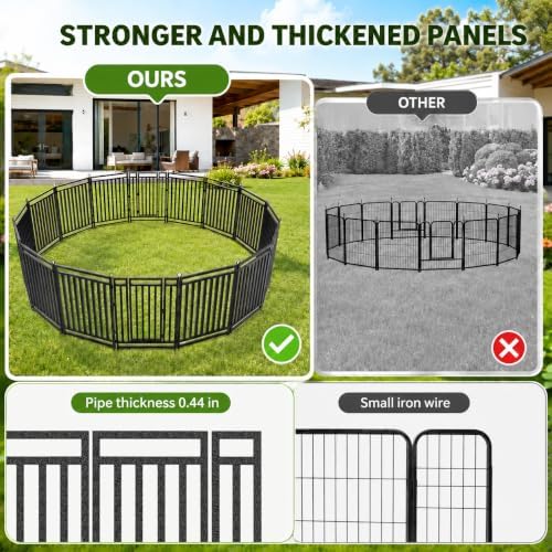 Thickened Outdoor Dog Fence, 8 Panels - Image 2