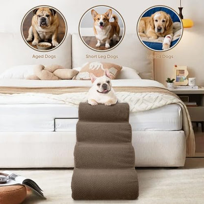 PAWSCRAT 3-Step Pet Stairs for High Beds & Sofas, 15.7''H Dog Stairs - Image 4