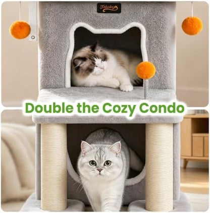 Small Cat Tree Tower Scratching Post - Image 3
