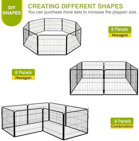 BestPet | Dog Playpen | 24", 8 Panels | Heavy Duty Metal Pet Exercise Pen - Image 3