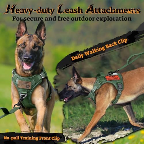 rabbitgoo Tactical Dog Harness Medium Sized, No Pull Service Pet Vest - Image 7