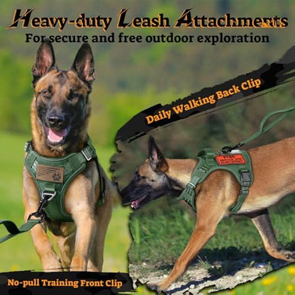 rabbitgoo Tactical Dog Harness Medium Sized, No Pull Service Pet Vest - Image 7