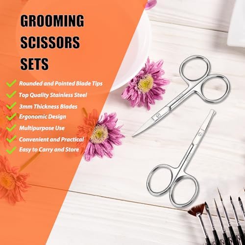 LePinko Facial Hair Small Grooming Scissors - Image 2