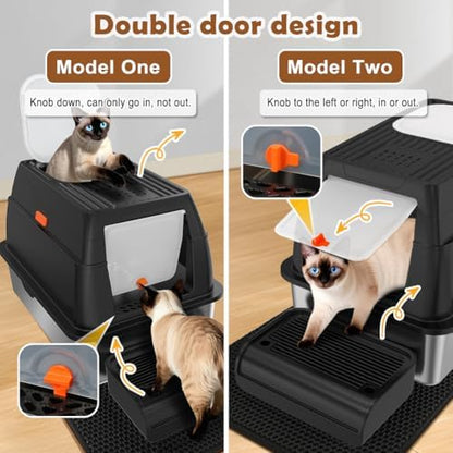Vivifying XL Stainless Steel Cat Litter Box - Image 3