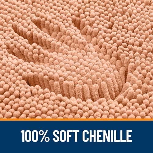 OLANLY Bathroom Runner Rugs 44x24, Extra Soft Absorbent Chenille Bath Rugs - Image 3