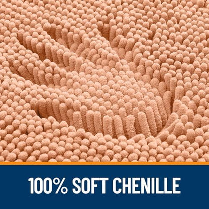 OLANLY Large Bathroom Rugs 40x32, Extra Soft Absorbent Chenille Bath Rugs - Image 3