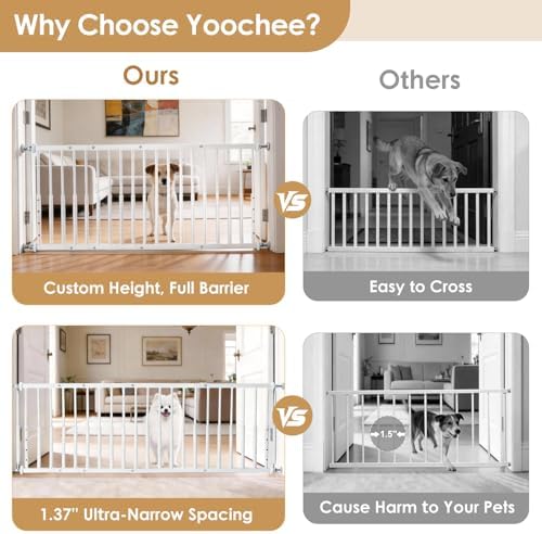 10''-15.8'' Height Adjustable Dog Gate - Image 5