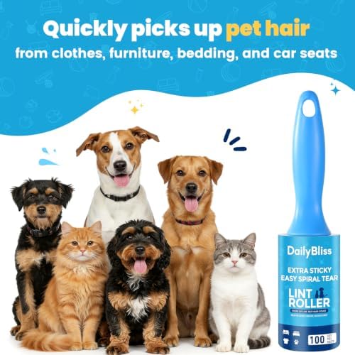 Extra Sticky Lint Roller for Pet Hair, 500 Sheets - Image 4