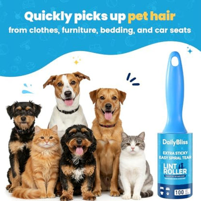 Extra Sticky Lint Roller for Pet Hair, 500 Sheets - Image 4