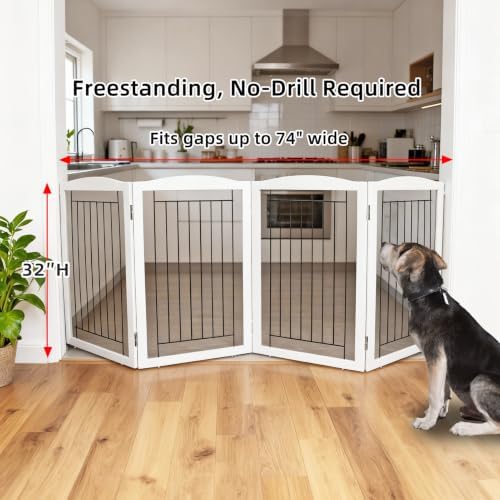 ZJSF Freestanding Foldable Dog Gate - Image 2
