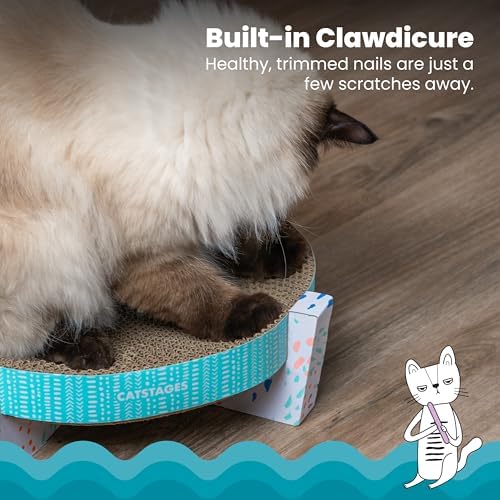 Catstages Scratch, Snuggle & Rest 2-in-1 Cat Scratcher & Lounger - Image 3