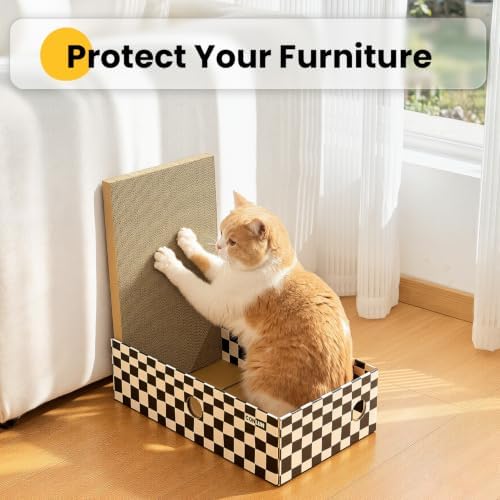 Conlun Cat Scratcher Box, Cardboard Pad, Bed - Image 7