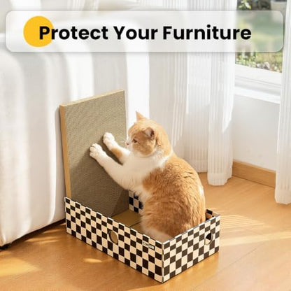 Conlun Cat Scratcher Box, Cardboard Pad, Bed - Image 7