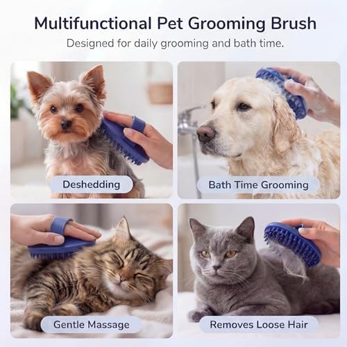 Pets&Goods Rubber Grooming Brush - Image 5