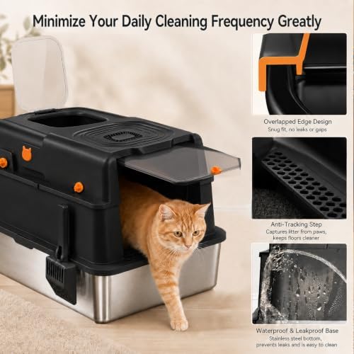 XXXL Stainless Steel Litter Box - Image 5