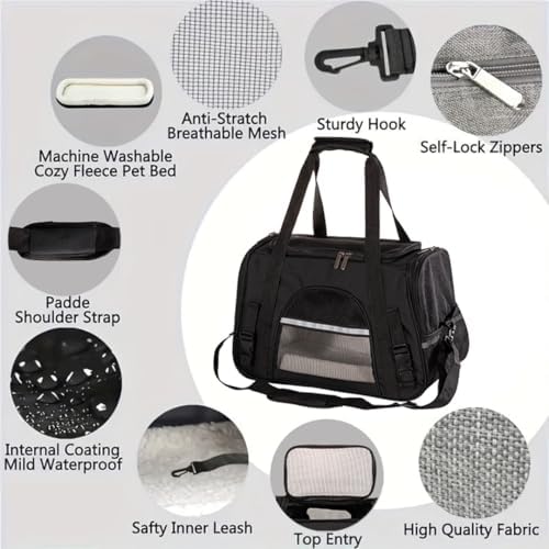 Cat Carrier Bag, Airline Approved Soft Carrier - Image 3