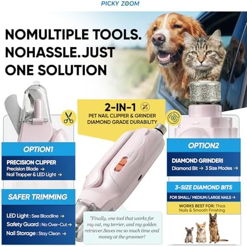 2-in-1 Dog & Cat Nail Clippers and Grinder - Image 2